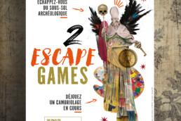 Affiche A0 pour annoncer les 2 nouveaux escape games