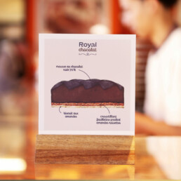 pancarte PLV Royal chocolat