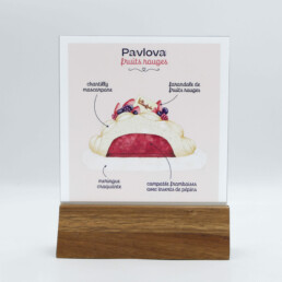 pancarte PLV Pavlova fruits rouges